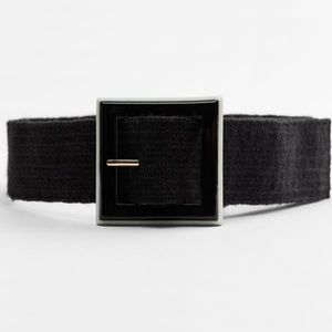 Zara Jute Belt Black